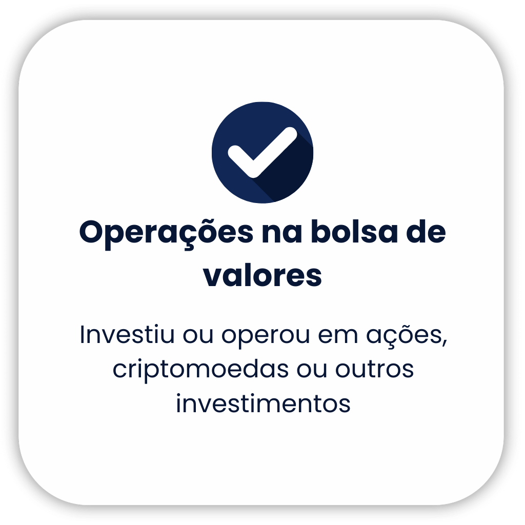 Opeações na bolsa de valores